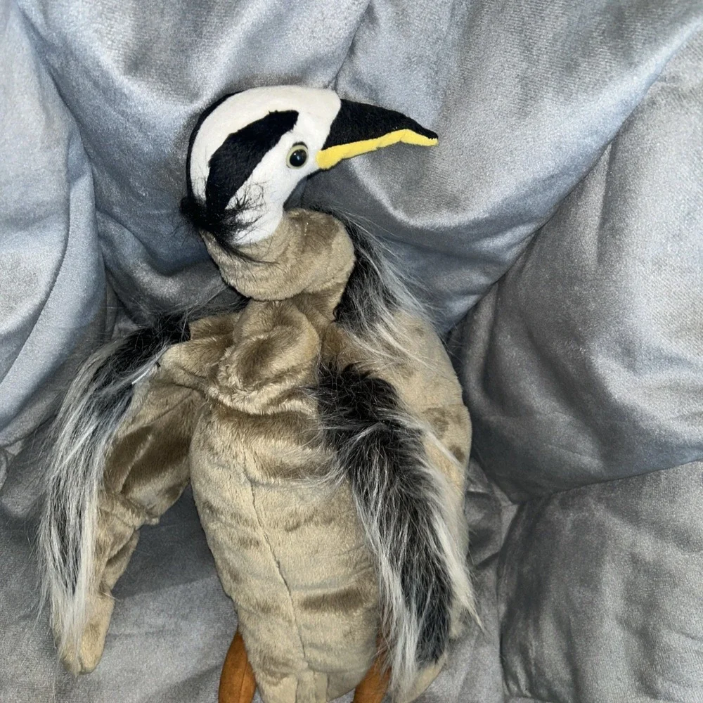 Folkmanis Great Blue Heron Hand Puppet Bird Plush Large 26